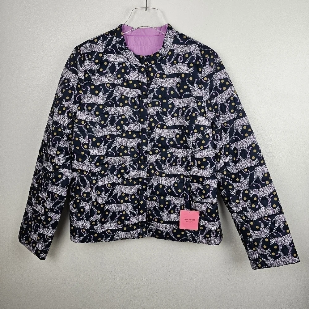 Kate Spade New York Reversible Quilted Jacket NWT, size Medium